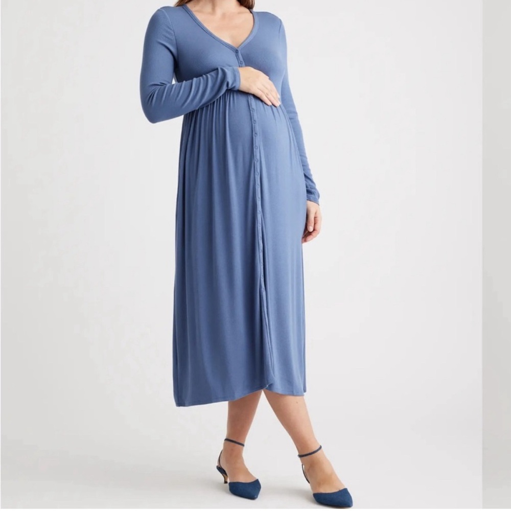 Quince maternity nursing dress